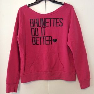 Off the shoulder sweatshirt